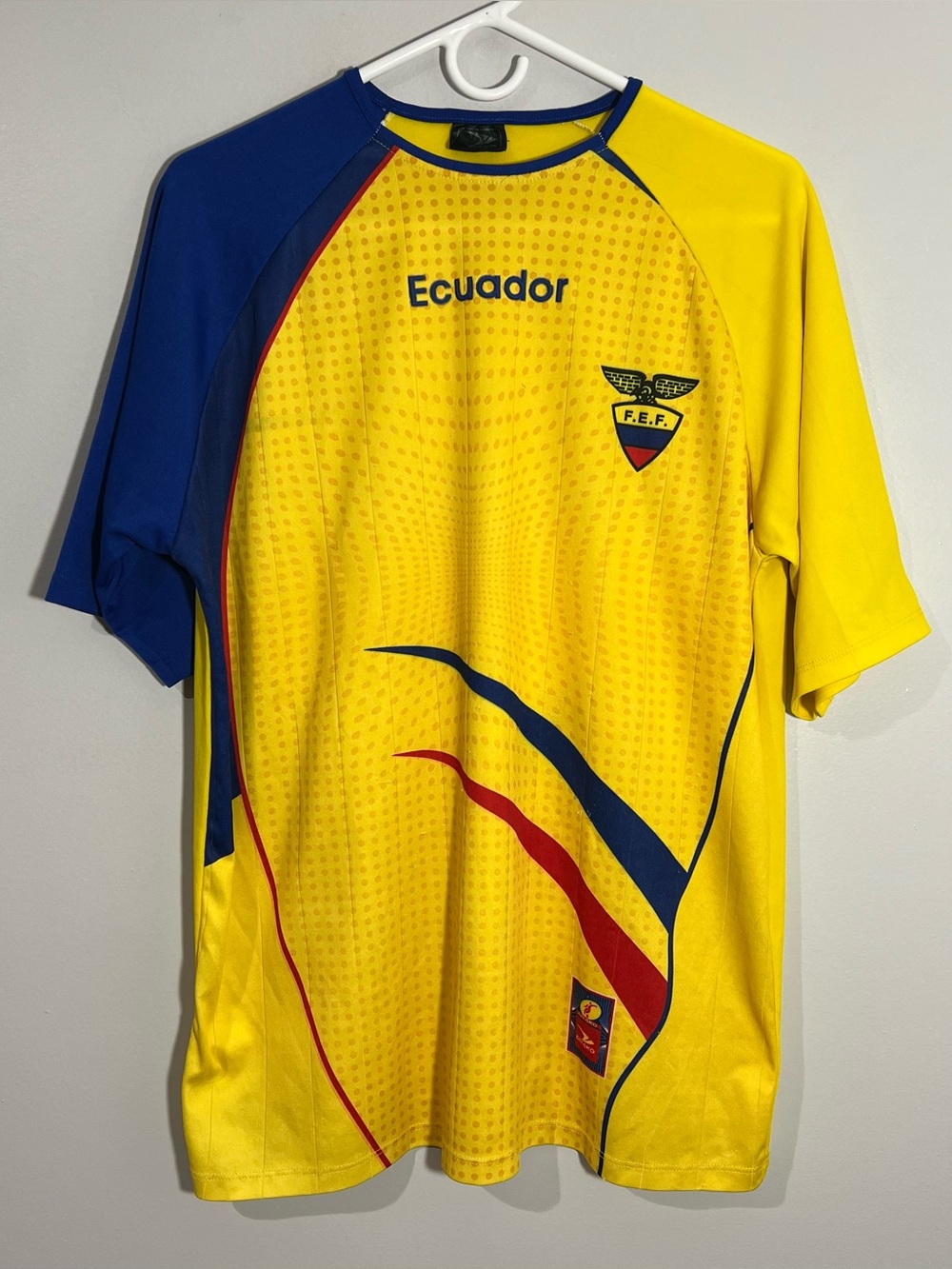Drako Ecuador FEF National Team Yellow Soccer Jersey Adult One Size (Medium)
